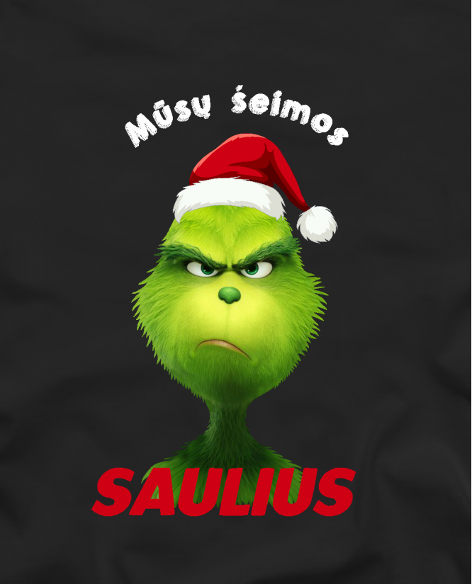 Marškinėliai Mūsų šeimos Grinčas